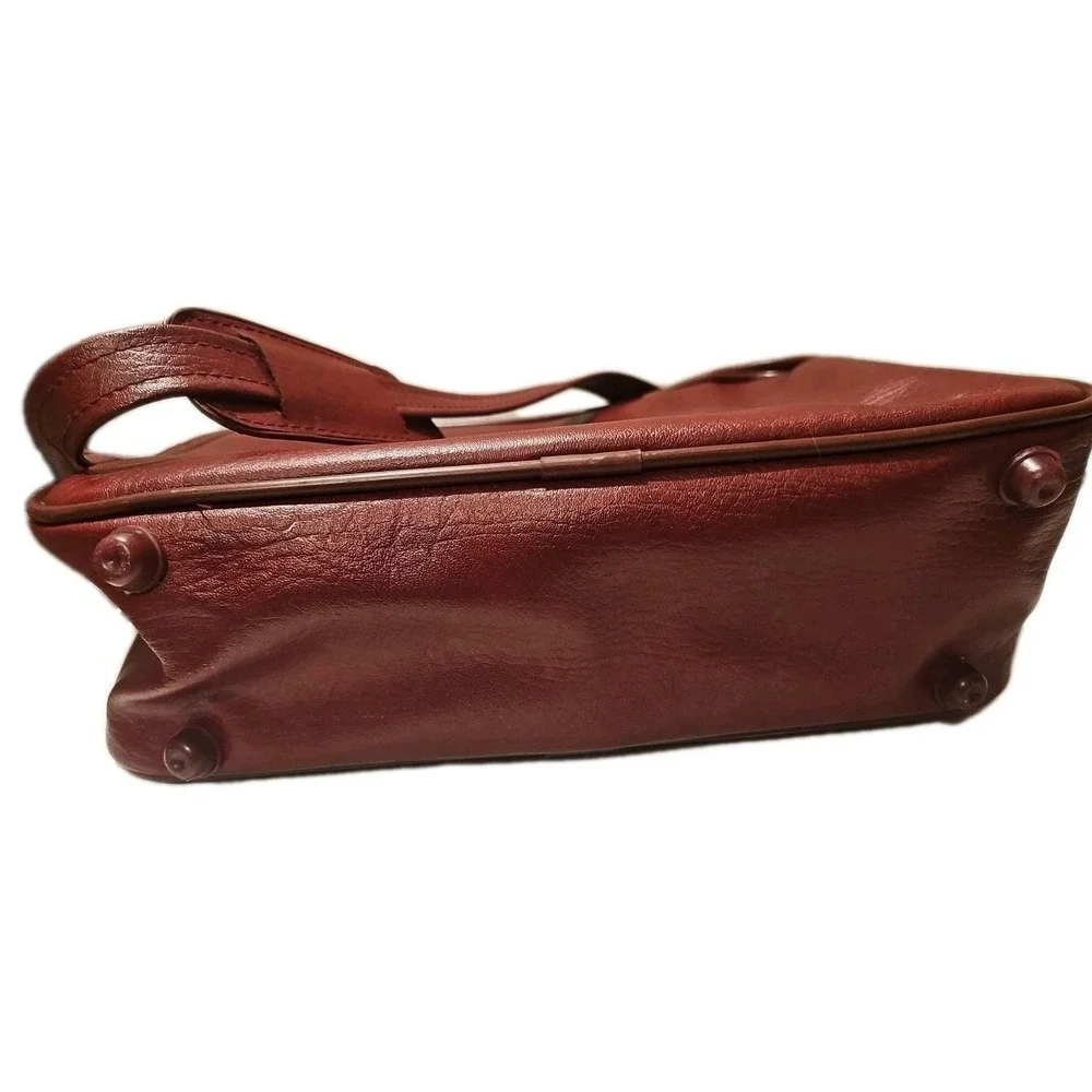 Samsonite Silhouette Carry On Faux Leather Reddish Brown  Vintage + VTG PSA Tag